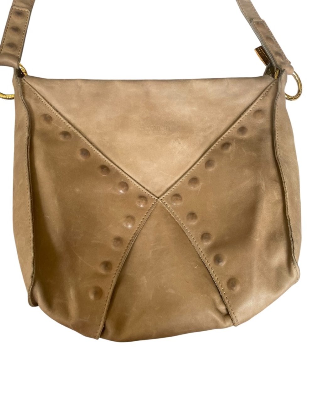 Hammitt Taupe Leather Crossbody Bag - Picture 2 of 8